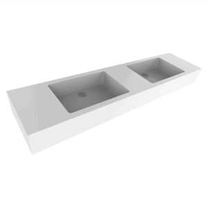 Vanity tops, troughs and basins