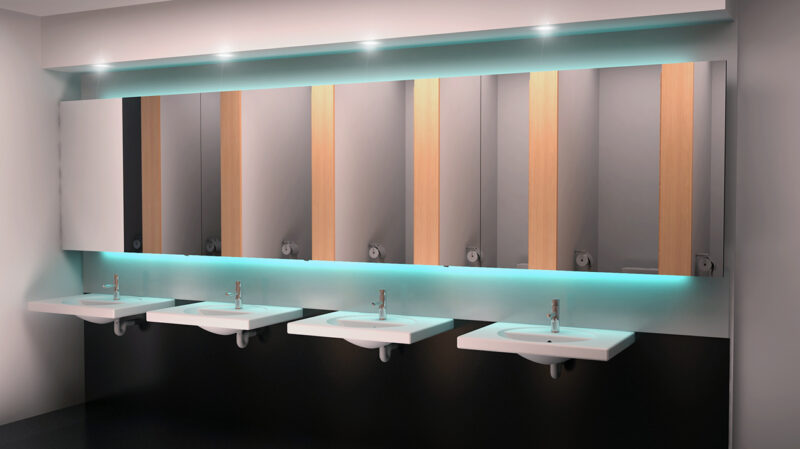 Dolphin Solutions Smart Washroom - Alavo at 1 Tower Place