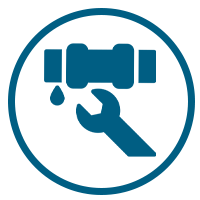 Plumbing connection icon